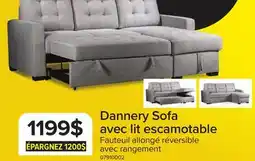Leon's Dannery Sofa avec lit escamotable – gris pâle offer