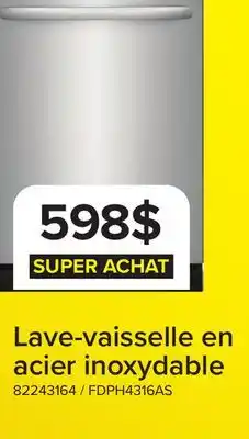 Leon's Frigidaire Lave-vaisselle encastré 24 po acier inoxydable FDPH4316AS offer