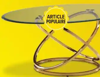 Leon's Axis Table de centre 48 po – verre et or offer