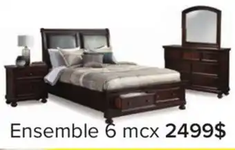 Leon's Chester Chambre à coucher avec rangement 6 mcx grand - cerisier offer