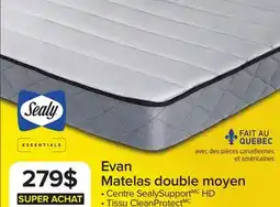 Leon's Sealy Essentials Evan moyen Matelas double offer