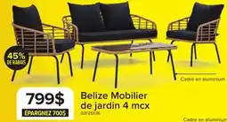 Leon's Belize Ens. Causerie de jardin 4 mcx – beige et noir offer