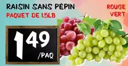 Marche Salaberry RAISIN SANS PÉPIN offer
