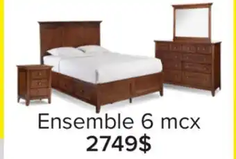 Leon's San Mateo Chambre à coucher avec rangement 6 mcx double – toscane offer