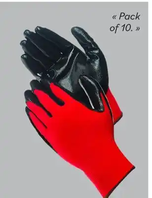 Matériaux Pont Masson Nitrile Coated Genral Purpose Gloves M/L offer