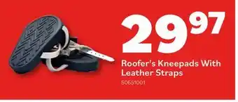 Matériaux Pont Masson Roofer's Kneepads With Leather Straps offer