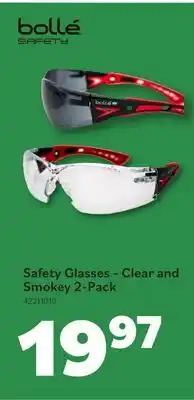 Matériaux Pont Masson Safety Glasses - Clear and Smokey - 2-Pack offer