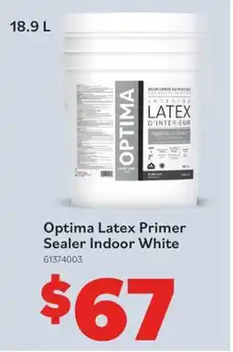Matériaux Pont Masson Optima Latex Primer Sealer Indoor White 18.9L offer