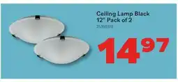 Matériaux Pont Masson Ceiling Lamp Black 12 Pack of 2 offer