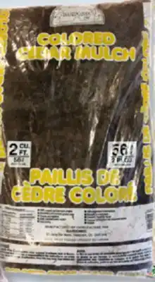 Matériaux Pont Masson Cedar Mulch - 2 cu. ft. Red offer