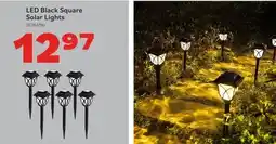 Matériaux Pont Masson LED Black Square Solar Lights (6) offer