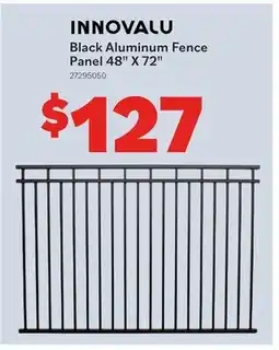 Matériaux Pont Masson 48x72 Black Aluminum Fence Panel offer