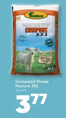 Matériaux Pont Masson Compsted Sheep Manure 30L offer