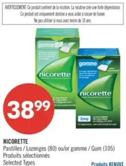 Pharmaprix NICORETTE Lozenges or Gum offer