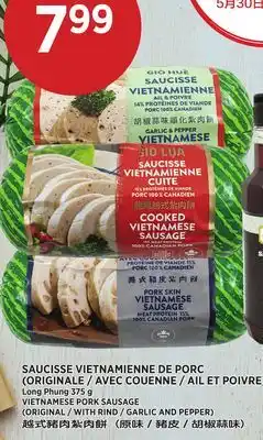 Kim Phat Long Phung VIETNAMESE PORK SAUSAGE (ORIGINAL / WITH RIND / GARLIC AND PEPPER) offer