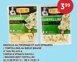 Kim Phat O' Sole Mio CHEESE & SPINACH RAVIOLI / BRAISED BEEF TORTELLINI offer