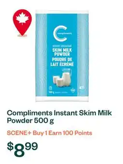 Voilà Compliments Instant Skim Milk Powder 500 g offer