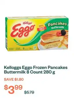 Voilà Kelloggs Eggo Frozen Pancakes Buttermilk 8 Count 280 g offer