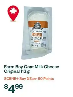Voilà Farm Boy Goat Milk Cheese Original 113 g offer