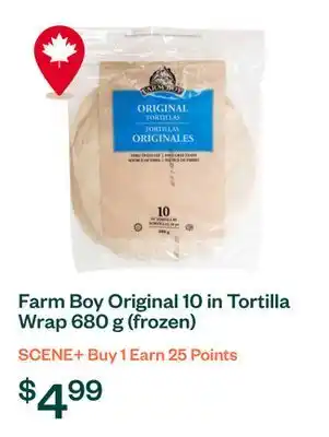 Voilà Farm Boy Original 10 in Tortilla Wrap 680 g (frozen) offer