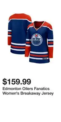 Sport Chek Edmonton Oilers Fanatics Women's Breakaway Jersey offer