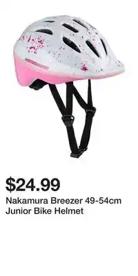 Sport Chek Nakamura Breezer 49-54cm Junior Bike Helmet offer