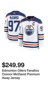 Sport Chek Edmonton Oilers Fanatics Connor McDavid Premium Away Jersey offer