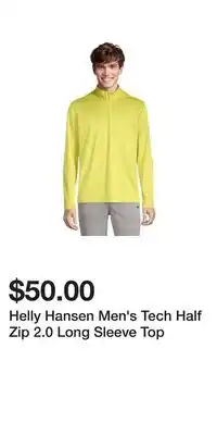 Sport Chek Helly Hansen Men's Tech Half Zip 2.0 Long Sleeve Top offer