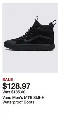 Sport Chek Vans Men's MTE Sk8-Hi Waterproof Boots offer
