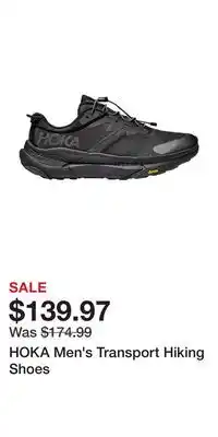 Sport Chek HOKA Men's Transport Hiking Shoes offer