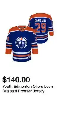 Sport Chek Youth Edmonton Oilers Leon Draisaitl Premier Jersey offer