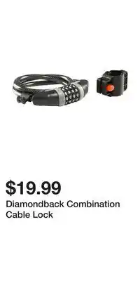 Sport Chek Diamondback Combination Cable Lock offer