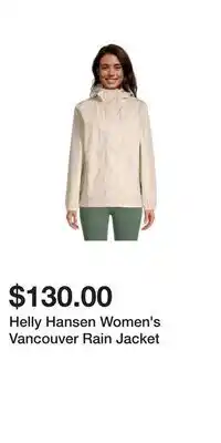 Sport Chek Helly Hansen Women's Vancouver Rain Jacket offer
