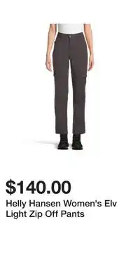 Sport Chek Helly Hansen Women's Elv Light Zip Off Pants offer