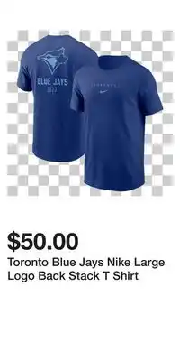 Sport Chek Toronto Blue Jays Nike Large Logo Back Stack T Shirt offer