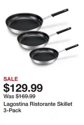 TSC Stores Lagostina Ristorante Skillet 3-Pack offer