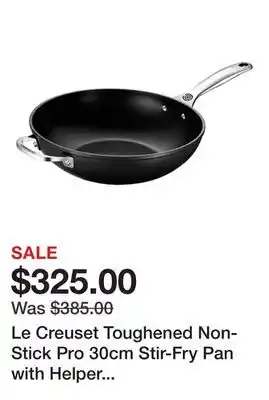 TSC Stores Le Creuset Toughened Non-Stick Pro 30cm Stir-Fry Pan with Helper Handle offer