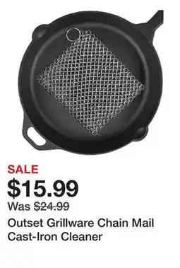 TSC Stores Outset Grillware Chain Mail Cast-Iron Cleaner offer