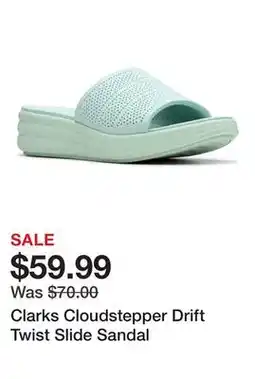 TSC Stores Clarks Cloudstepper Drift Twist Slide Sandal offer