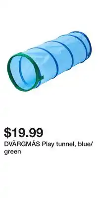 IKEA DVÄRGMÅS Play tunnel, blue/green offer