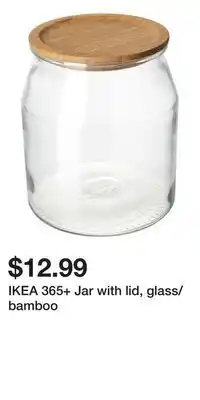 IKEA IKEA 365+ Jar with lid, glass/bamboo offer