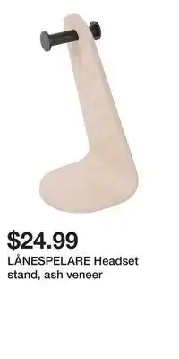 IKEA LÅNESPELARE Headset stand, ash veneer offer