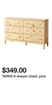 IKEA TARVA 6-drawer chest, pine offer