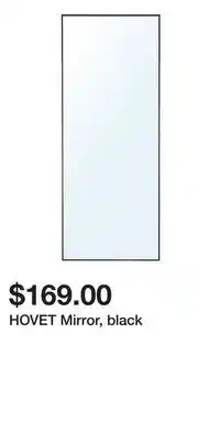 IKEA HOVET Mirror, black offer