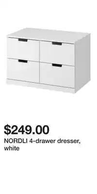 IKEA NORDLI 4-drawer dresser, white offer