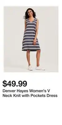 Mark's Denver Hayes Women's V Neck Knit with Pockets Dress offer