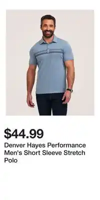 Mark's Denver Hayes Performance Men's Short Sleeve Stretch Polo offer