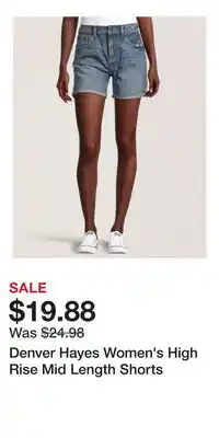 Mark's Denver Hayes Women's High Rise Mid Length Shorts offer