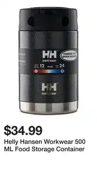 Mark's Helly Hansen Workwear 500 ML Food Storage Container offer