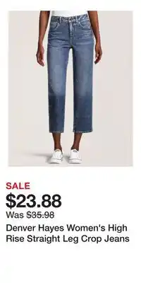 Mark's Denver Hayes Women's High Rise Straight Leg Crop Jeans offer